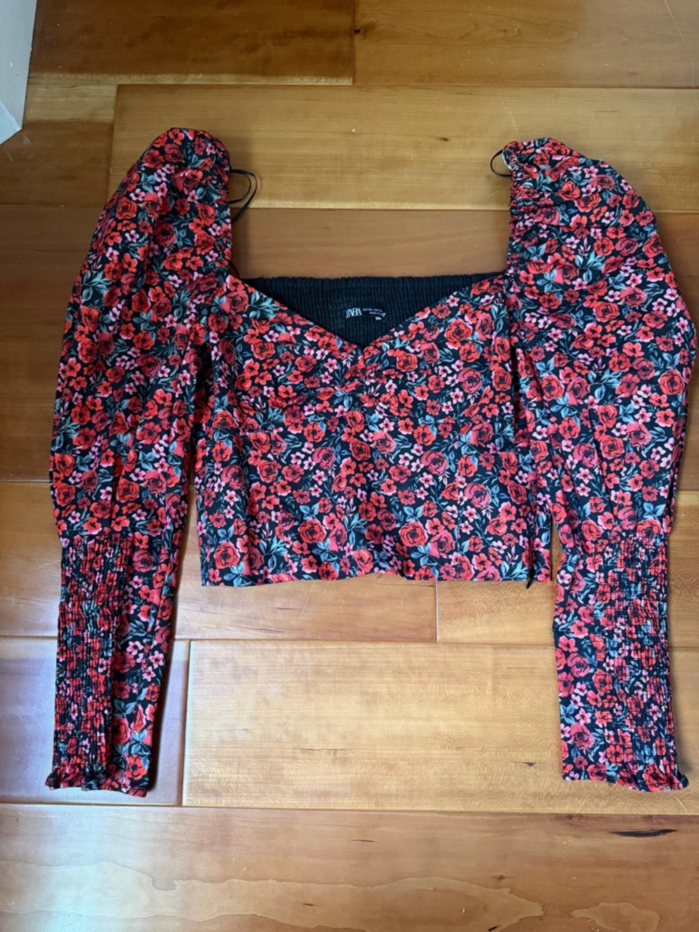 Zara Floral Set - Red/Black - XS
